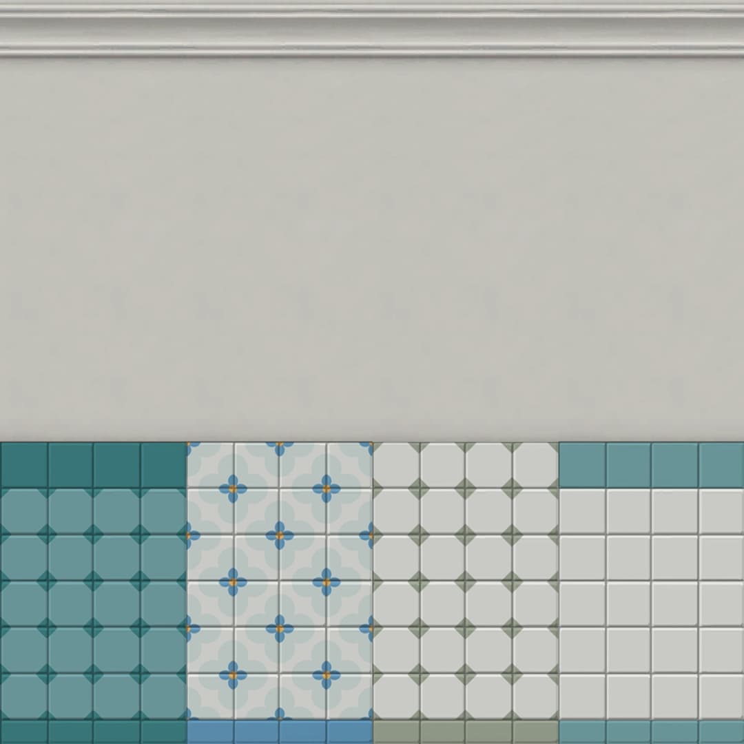 Галерея мода Набор плитки Chalk Tiles #1
